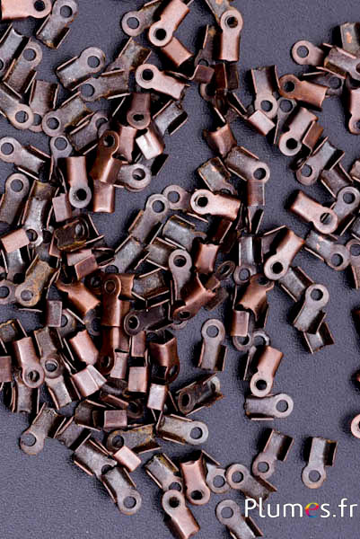 Embouts pour cordon - 5 mm - café